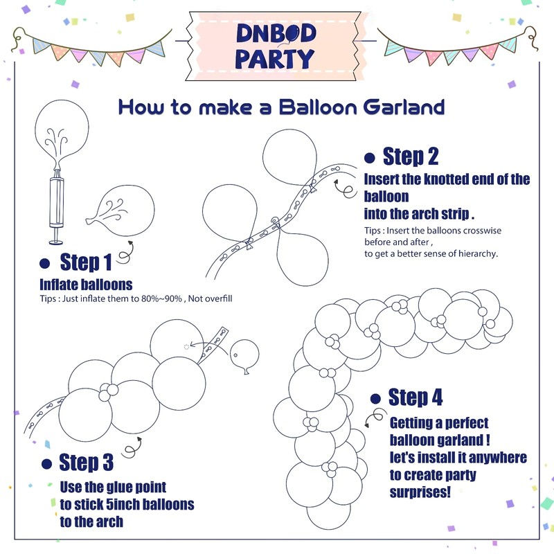 DNBOD Pastel Easter Bunny Balloon Arch Kit,149Pcs Pastel Rainbow Balloon