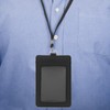 TEHAUX 2pcs Pu Card Sleeve Id Badge Holder for Office