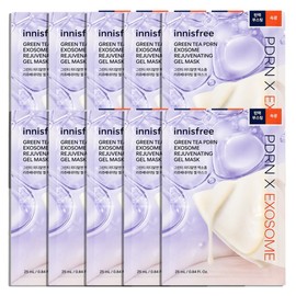 Innisfree Green Tea PDRN Exosome Gel Mask (25mL) 10 sheets / 이니스프리 그린티 PDRN 엑소좀 겔 마스크 (25mL) 10매
