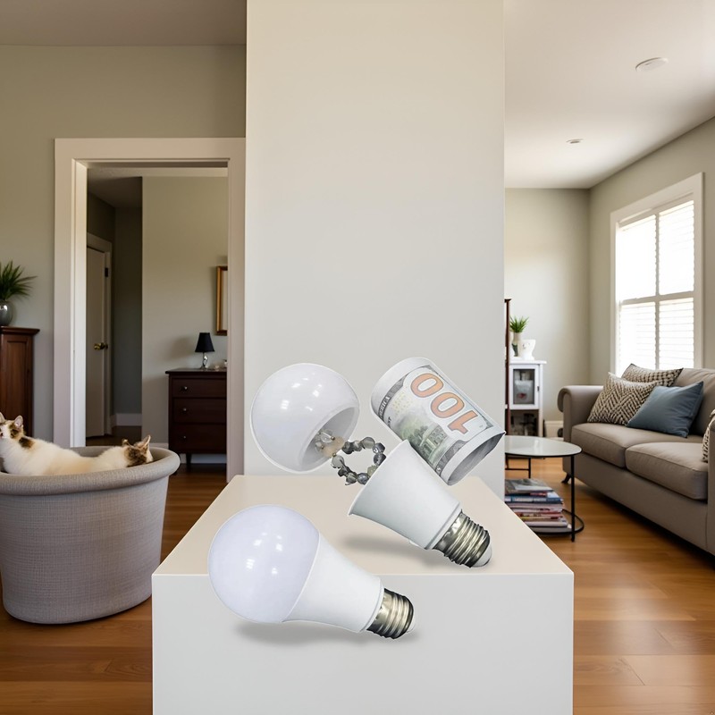 White Sight Secret Light Bulb, Safe Light Bulb Secret Compartment,