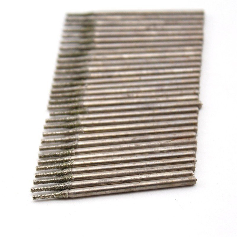 ILOVETOOL Lapidary Diamond Drill Bits 1.2mm Carving Burrs for Stone