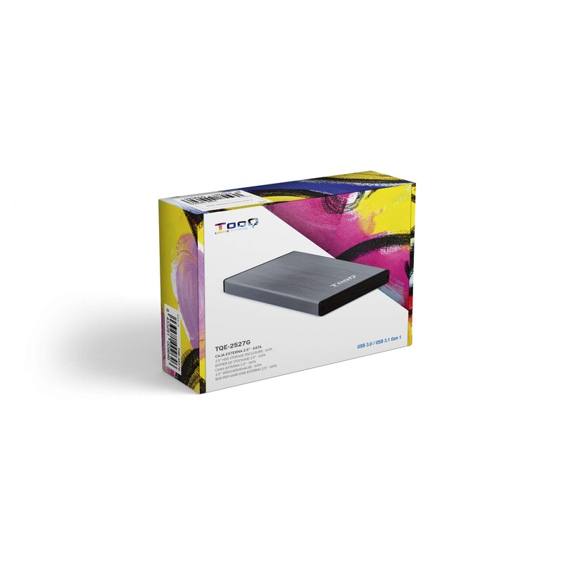 TOOQ TQE-2527G - 2.5" HDD Enclosure (SATA I/II/III up to