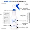 Uineko Plastic Spray Bottle (3 Pack, 24 Oz, 3 Colors)