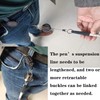 XILAOTOU Duty Retractable Pull Pen Holder -Thick Nylon Cable- Ideal