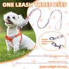 PUPTECK Dog Harness and Leash Set Small Sized, Step-in Cute