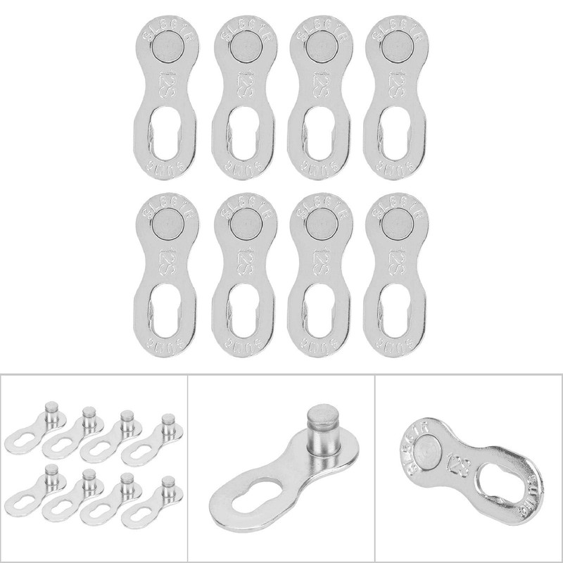 4 Pairs Steel 12 Speed Bicycle Chain Connector Parts Link