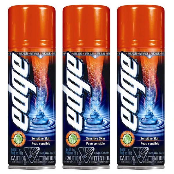 Edge Shave Gel Sensitive Skin 7 Oz (Pack of 3)