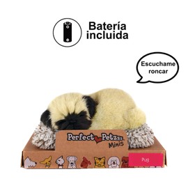 PELUCHE C/SONIDO PUG MINI 14X13X5.5CM