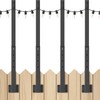 Mutovlin 4 Pack String Light Poles,2.8 Ft Light Poles for