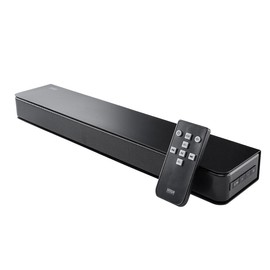 Sanwa Direct 400-SP121 Sound Bar, Thin, Height 1.6 inches (4 cm), 40 W Output, HDMI, ARC Power Supply, Linked to PC, TV Speaker
