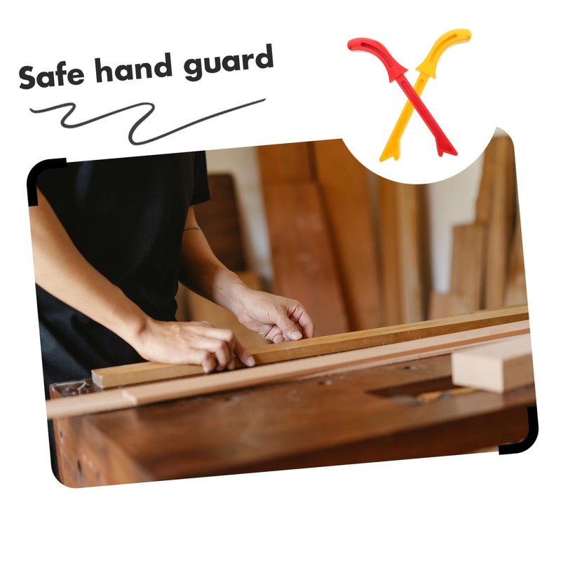 Operitacx 2pcs Push Stick for Router Red Yellow Woodworking Accessories