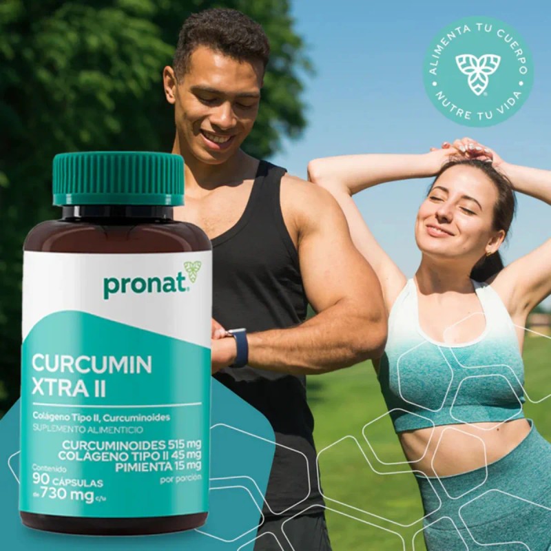 Kit 3 Piezas Suplemento Curcumin Xtra Colágeno Tipo 2 Pronat