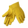 OLSON DEEPAK Winter Work Gloves, Insulated Leather Gloves, Thermal Cotton