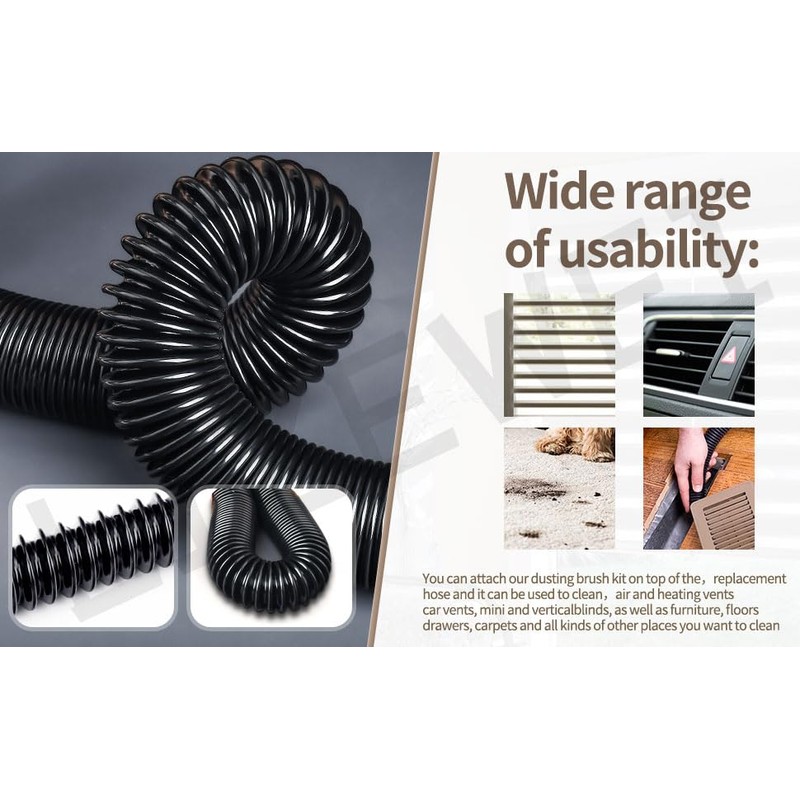 14-37-0105 18V Wet/dry Vac Hose Assembly with Universal Attachments Adapter