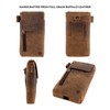 Moonster Leather Phone Holster – Genuine Full-Grain Buffalo Leather Cell