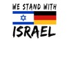 Spreadshirt Solidarity with Israel Germany Israel Flag Sticker Maximum 10