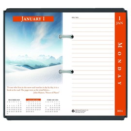 House of Doolittle 2024 Earthscapes HOD417 House of Doolittle Desk Calendar Refill, 3-1/2 x 6"