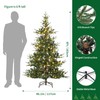 GarveeHome 6 Ft Pre-Lit Artificial Christmas Tree, Hinged Aspen Fir