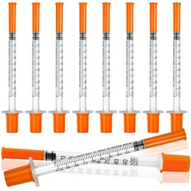 benlidoner 10 Pack 1ml Small Liquid Dispensers with Caps Multi Purpose Measuring Tools for Labs Pet Care Baking DIY Crafts and Plant Watering Individually Sealed