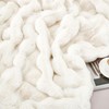 DREAMNINE Oversized Soft Thick Fuzzy Faux Rabbit Fur Throw Blanket
