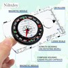 Nihtdoy Multipurpose Outdoor Compass for Hiking, Scouting, Camping, and Navigation