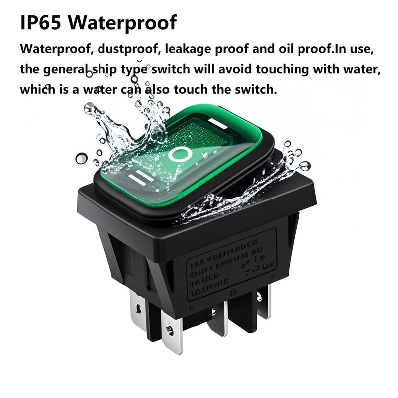 Switian Set of 4 Waterproof IP65 Boat Switch with LED