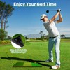 Foldable Golf Hitting Mat Dual-Turf Golf Practice Mat Portable Design