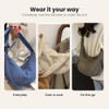 Nylon Crescent Crossbody Bag for Women – Lightweight Slouchy Hobo