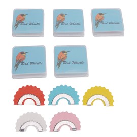 Bird Whistle 5 Colors Bird Caller Tongue Whistle Funny Tweeting Noisemaker Toys for Family Gathering Party