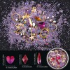 editTime 6 Wheels Mixed Sparkle Nail Art Rhinestones Diamonds Crystals