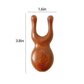 Wooden Gua Sha Facial Tools - Natural Sandalwood Wood Massage Tools for Nose Eye Face - Manual Massager Wood Therapy Massage Tools - Handheld Meridians Acupressure Tool - Birthday Gifts for Women Men