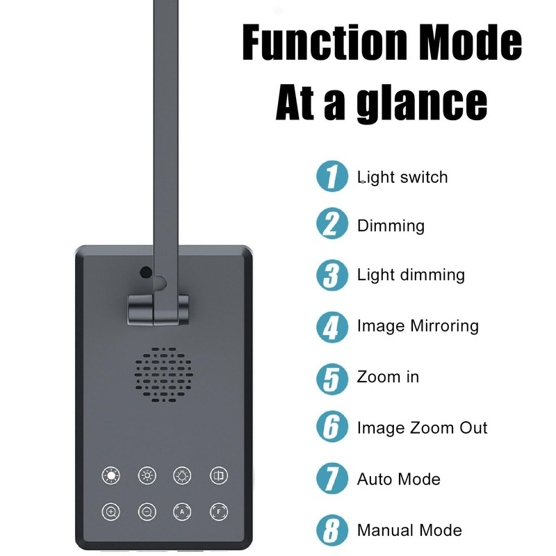 4K 16MP Ultra High Definition USB Document Camera, Adjustable Angle
