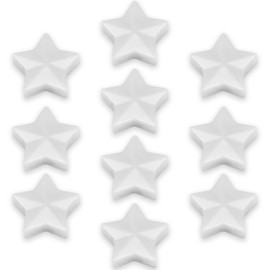 ZDZBLX Fridge Magnets Strong Magnet, 10 Pcs Magnet Small Magnets Whiteboard Magnets Heavy Duty Magnets for Crafts, Mini Tiny Cute Fridge Magnets for Adults,Notice Board Magnets for Fridge (Star,White)