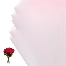 PATIKIL Flower Gift Wrapping Paper, 20 Sheets Waterproof Bouquet Paper Wrap Florist Supplies Packaging Floral Papers for Wedding DIY Craft Valentine Mother's Day, Light Pink