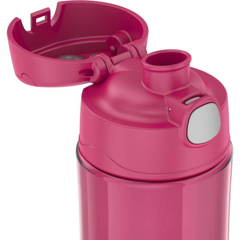 THERMOS FUNTAINER 16 Ounce Plastic Hydration Bottle with Spout, Raspberry