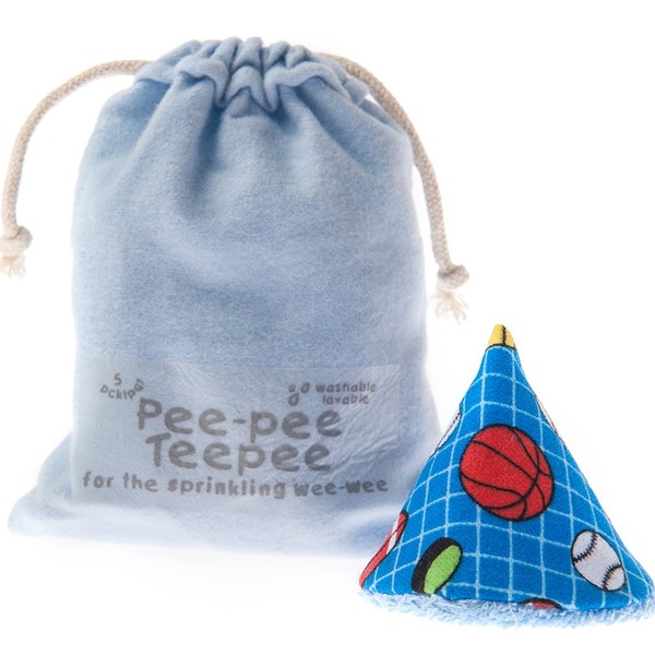 Pee-pee Teepee Sports Ball Blue - Laundry Bag by Beba Bean