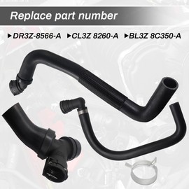 LoloWheat Upper Radiator Hose Y-Connector Lower Degaus Fit for Ford F150 5.0L 2011 2012 2013 2014 2015 2016 2017 2018 2019 2020 replaces # DR3Z-8566-A CL3Z 8260-A BL3Z 8C350-A