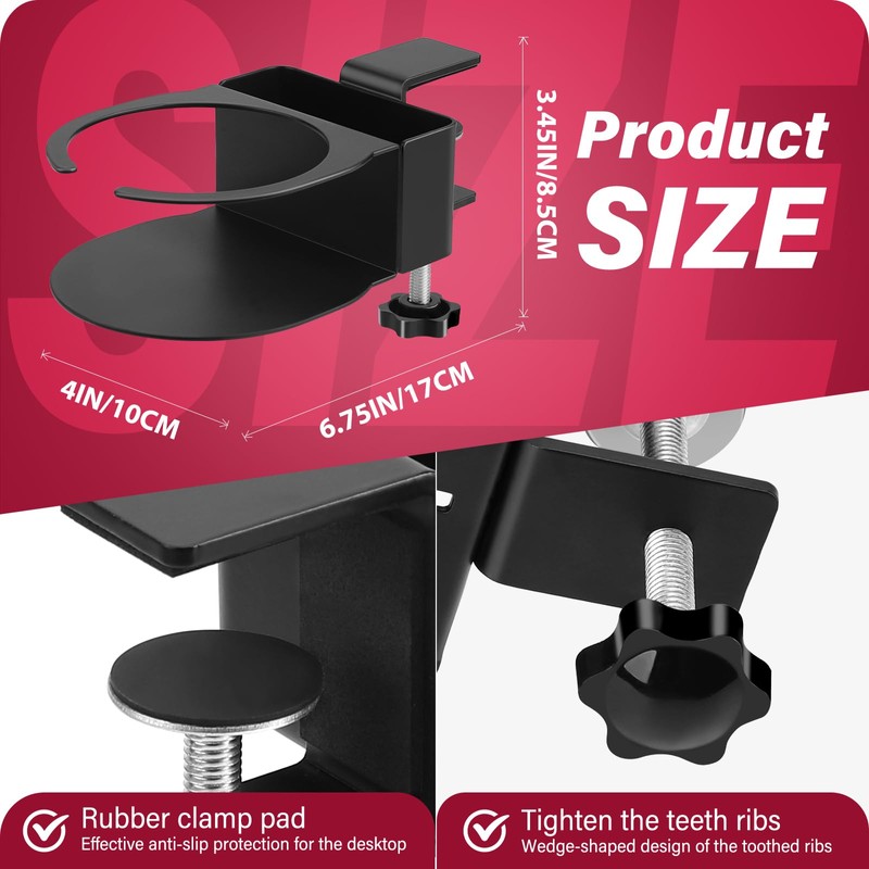 2-in-1 Universal Desk Accessories & Pram Cube, Suitable for Drink