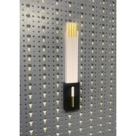 Generic Ruler and Pins Holder for Küpper Perforated Wall and Euro Perforated Wall (37.5 mm and 45 mm) - Black - Bracket