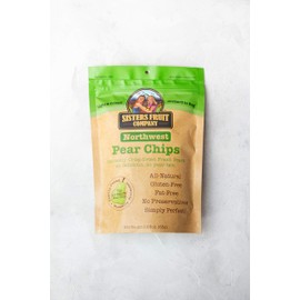 Sisters Fruit Company, Northwest Pear Chips, All-Natural, No Preservatives, Fat-Free (SIX 2.25 OZ. Bags)
