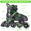 KAQINU Adjustable Inline Skates, Outdoor Inline Skates Roller with Full