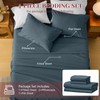 100% French Linen Sheets Queen,6 Pcs,18-24" Extra Deep Pocket