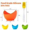 4 Pack Egg Poacher, BPA Free Silicone Egg Poachers, Egg