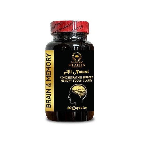 Brain Memory Supplements - Energy & Better Concentration, Memory Enhancement,