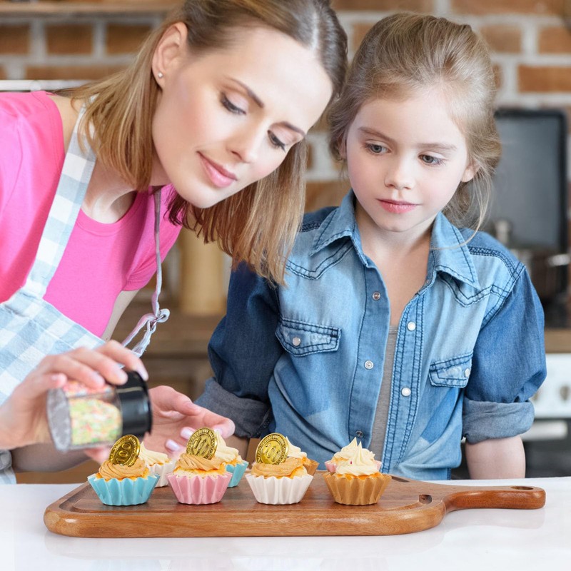 Caperci Grease-Resistant Pink Mini Cupcake Liners 200 Counts - Heavy