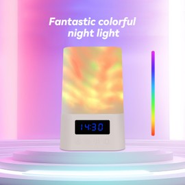 MRSCOZ Star Projector, Galaxy Projector for Bedroom, Wireless Speaker and Clock Time Projector, Night Light Projector for Adults Gaming Room, Home Theater, Party，Ceiling, Room Decor (White)