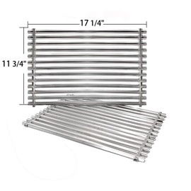 Hongso 7527 7525 17 1/4 Inches Stainless Steel Grill Grid Grates for Weber Spirit E-310 & E-320, Spirit S-310 & S-320, Spirit 700, Weber 900, Genesis Silver B/C, Genesis I - IV & 1000-5000, 65619