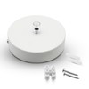 DOJA Barcelona Ceiling Lights Canopy White Pack of 2 Lamp