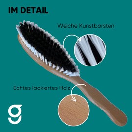 Geist. Clothes Brush | for Leather, Suede, Nubuck, Velvet, Cashmere, Alcantara and Other Fabrics | for Furniture, Clothing and Accessories