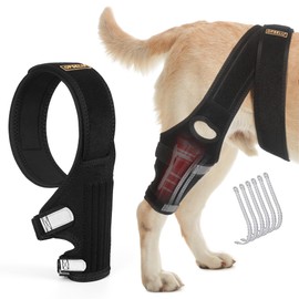 OPSELU Dog Knee Brace for Torn ACL Hind Leg with Side Stabilizers,Knee Cap Dislocation, Arthritis - Keeps The Joint Warm and Stable - Extra Support - Reduces Pain and Inflammation (M)